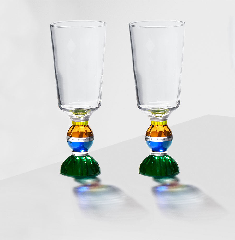 Ascot Tall Crystal Glass | set of 2
