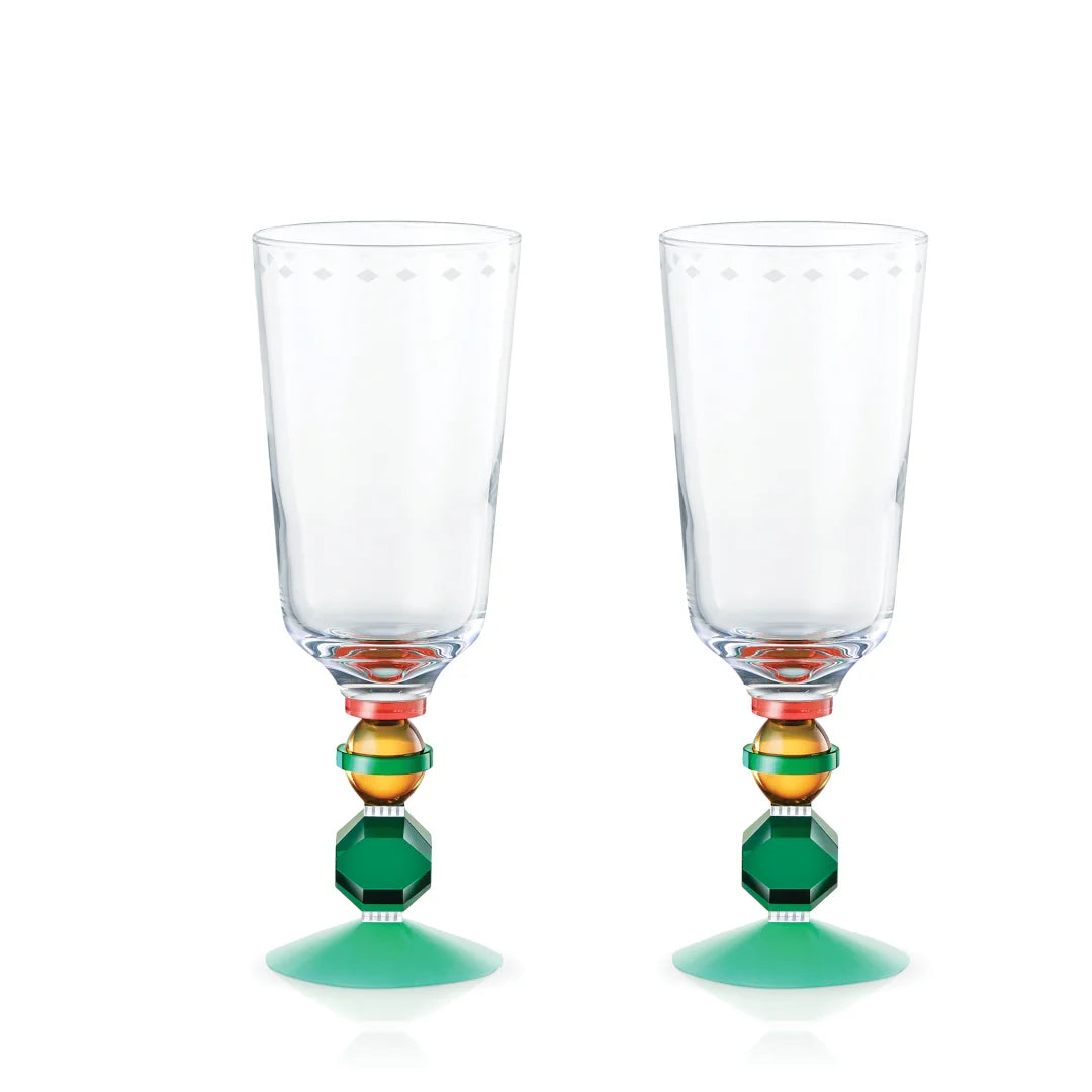 Mayfair Tall Crystal Glass | set of 2